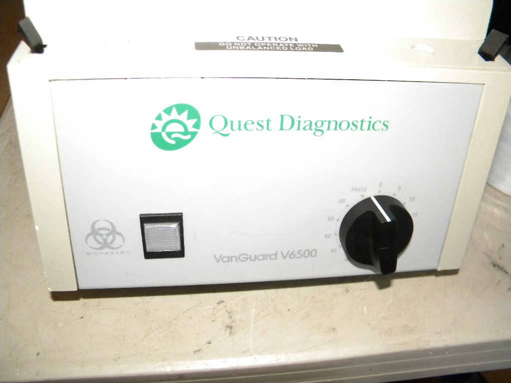 Quest Diagnostics VanGuard Centrifuge Model V6500  